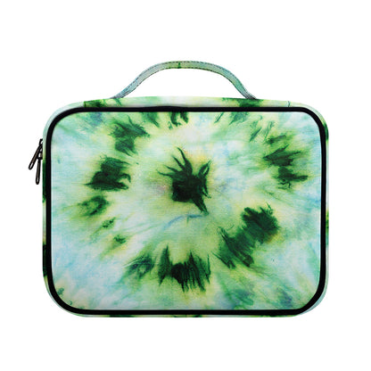 Green And Black Acid Wash Tie Dye Print Briefcase Bible Bag