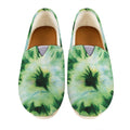 Green And Black Acid Wash Tie Dye Print Casual Shoes