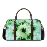 Green And Black Acid Wash Tie Dye Print Duffle Bag