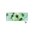 Green And Black Acid Wash Tie Dye Print Extended Mouse Pad