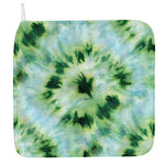 Green And Black Acid Wash Tie Dye Print Hand Towel