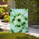 Green And Black Acid Wash Tie Dye Print House Flag