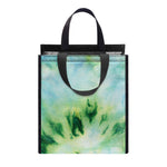 Green And Black Acid Wash Tie Dye Print Insulated Lunch Tote