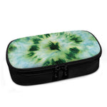Green And Black Acid Wash Tie Dye Print Insulin Cooler Travel Case