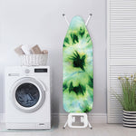 Green And Black Acid Wash Tie Dye Print Ironing Board Cover