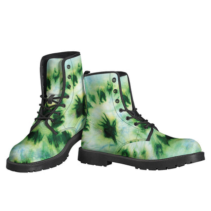 Green And Black Acid Wash Tie Dye Print Backpack