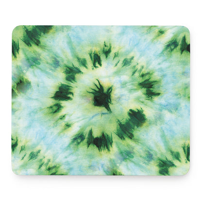 Green And Black Acid Wash Tie Dye Print Mouse Pad