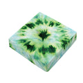 Green And Black Acid Wash Tie Dye Print Outdoor Seat Cushion Cover