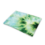Green And Black Acid Wash Tie Dye Print Pet Cooling Mat Cover