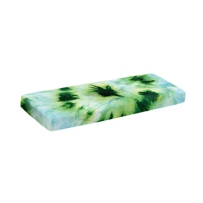 Green And Black Acid Wash Tie Dye Print Piano Keyboard Cover