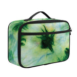 Green And Black Acid Wash Tie Dye Print Portable Lunch Bag