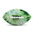 Green And Black Acid Wash Tie Dye Print Rugby Ball