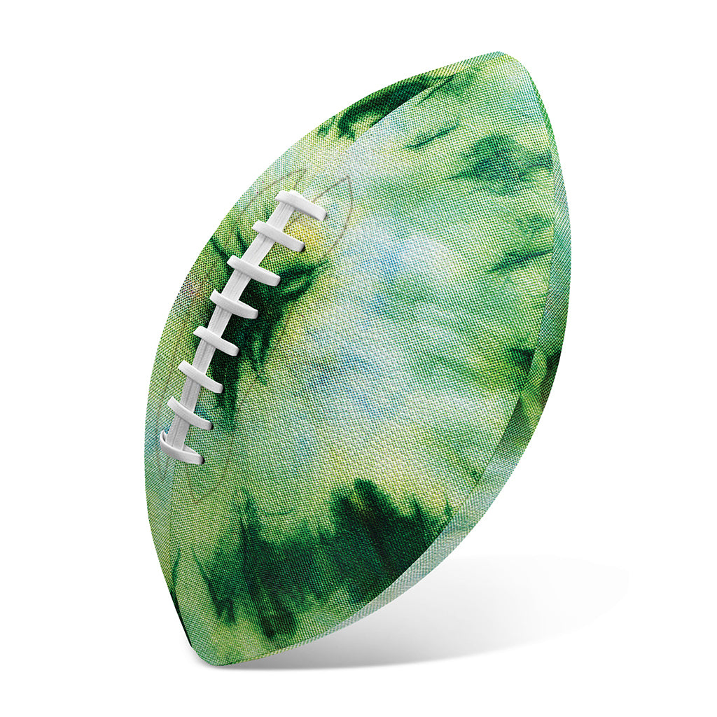Green And Black Acid Wash Tie Dye Print Rugby Ball
