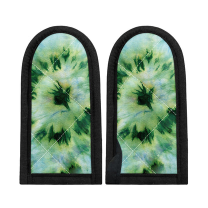 Green And Black Acid Wash Tie Dye Print Skillet Handle Cover