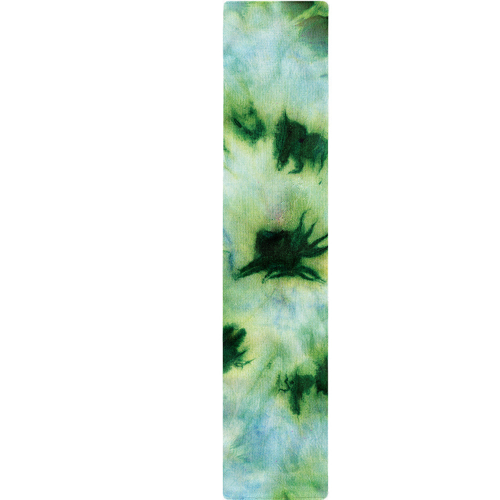 Green And Black Acid Wash Tie Dye Print Table Runner