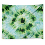 Green And Black Acid Wash Tie Dye Print Tapestry