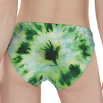 Green And Black Acid Wash Tie Dye Print Women's Panties