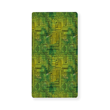 Green And Black African Ethnic Print Baby Crib Sheet