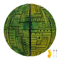 Green And Black African Ethnic Print Basketball