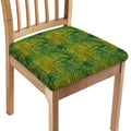 Green And Black African Ethnic Print Chair Cushion Cover