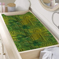 Green And Black African Ethnic Print Changing Pad Cover