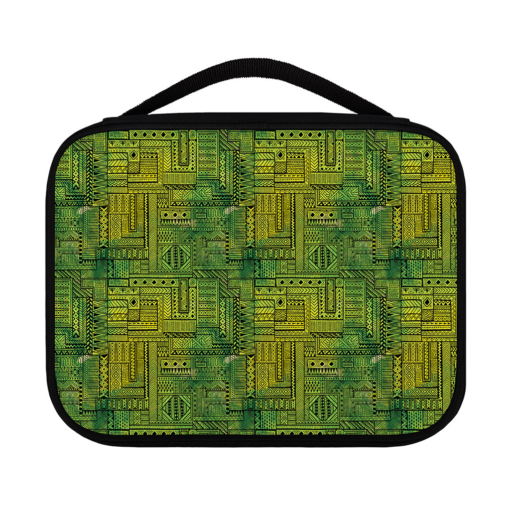 Green And Black African Ethnic Print Classic Bible Case