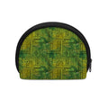 Green And Black African Ethnic Print Coin Purse
