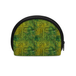 Green And Black African Ethnic Print Coin Purse