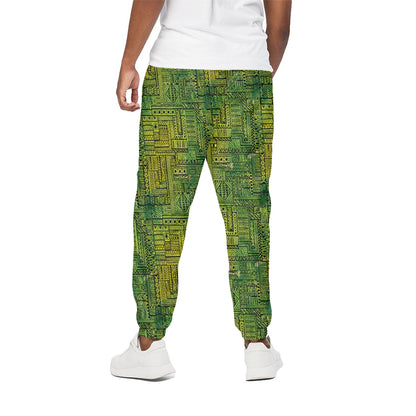 Green And Black African Ethnic Print Cotton Pants