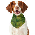 Green And Black African Ethnic Print Dog Bandana