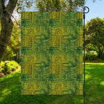 Green And Black African Ethnic Print Garden Flag