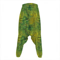 Green And Black African Ethnic Print Hammer Pants