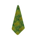 Green And Black African Ethnic Print Hand Towel
