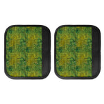 Green And Black African Ethnic Print Handle Covers