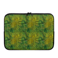 Green And Black African Ethnic Print Laptop Sleeve