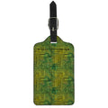 Green And Black African Ethnic Print Luggage Tag