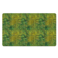 Green And Black African Ethnic Print Polyester Doormat