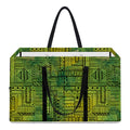 Green And Black African Ethnic Print Utility Tote Bag