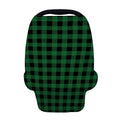Green And Black Buffalo Check Print Baby Seat Cover