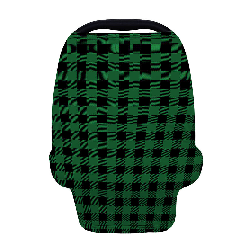 Green And Black Buffalo Check Print Baby Seat Cover