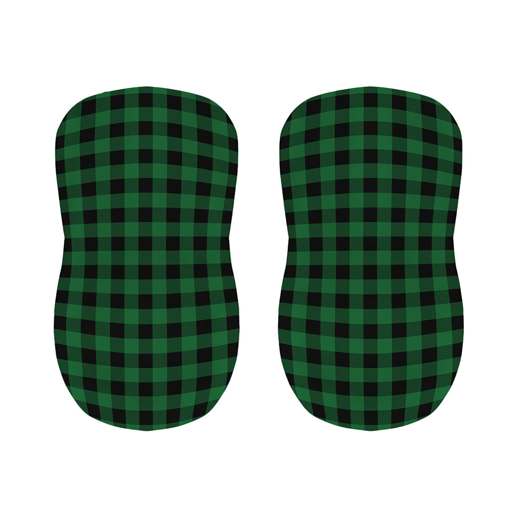 Green And Black Buffalo Check Print Bar Stool Covers
