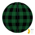 Green And Black Buffalo Check Print Basketball