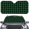 Green And Black Buffalo Check Print Car Windshield Sun Shade