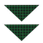 Green And Black Buffalo Check Print Dog Bandana
