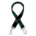 Green And Black Buffalo Check Print Dog Seat Belt