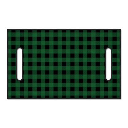 Green And Black Buffalo Check Print Golf Cart Seat Cover