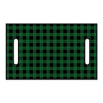 Green And Black Buffalo Check Print Golf Cart Seat Cover