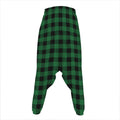 Green And Black Buffalo Check Print Hammer Pants