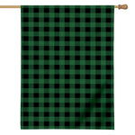 Green And Black Buffalo Check Print House Flag