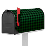 Green And Black Buffalo Check Print Mailbox Cover